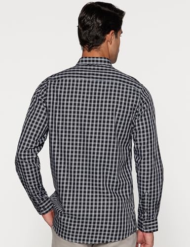 Peter England Men Slim Fit Checkered Shirt - Image 2