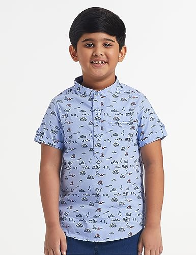 Jam & Honey Boy's Cotton Shirt - Blue - Image 2