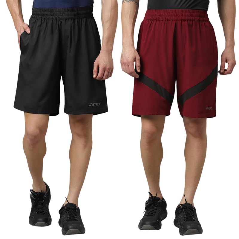 ATICX Men's Polyester Shorts - Quick Dry