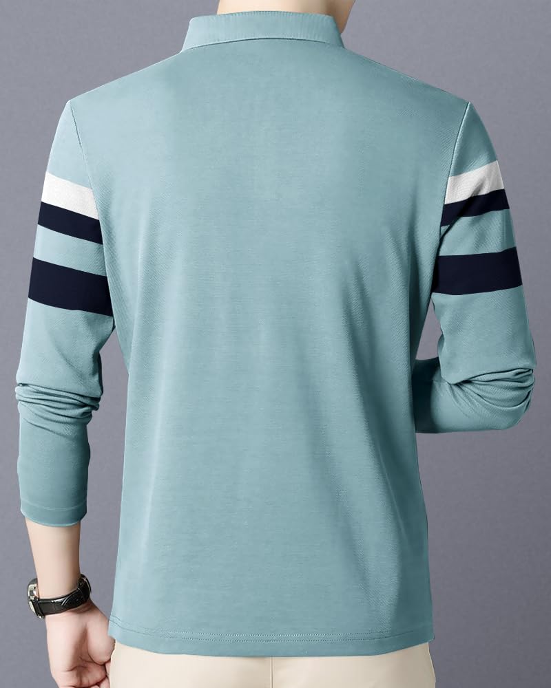Noble Monk Men's Polo T Shirt - Full Sleeves - Image 5