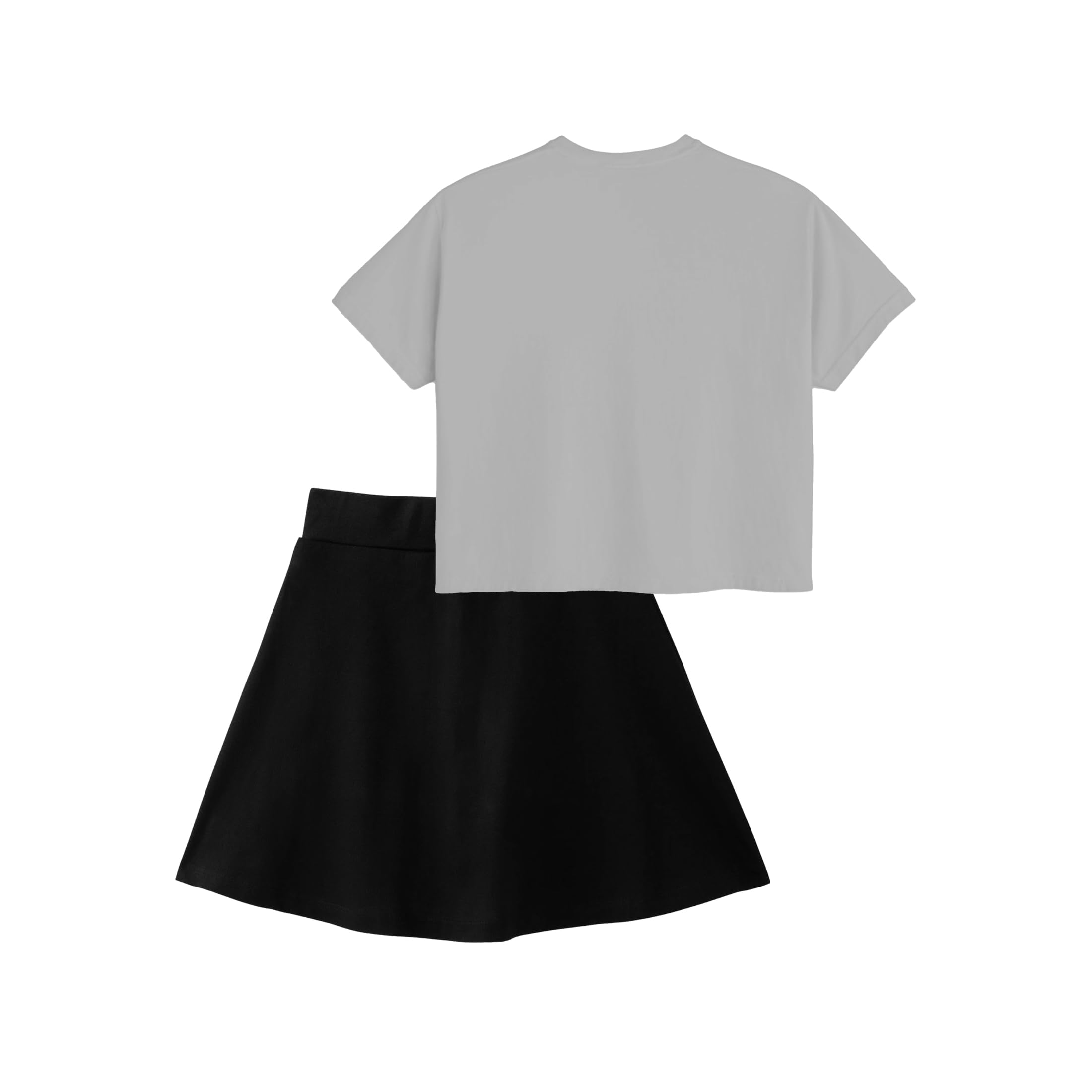 KYDA KIDS Cotton Printed Crop Top & Skirt Set for Girls - Image 2