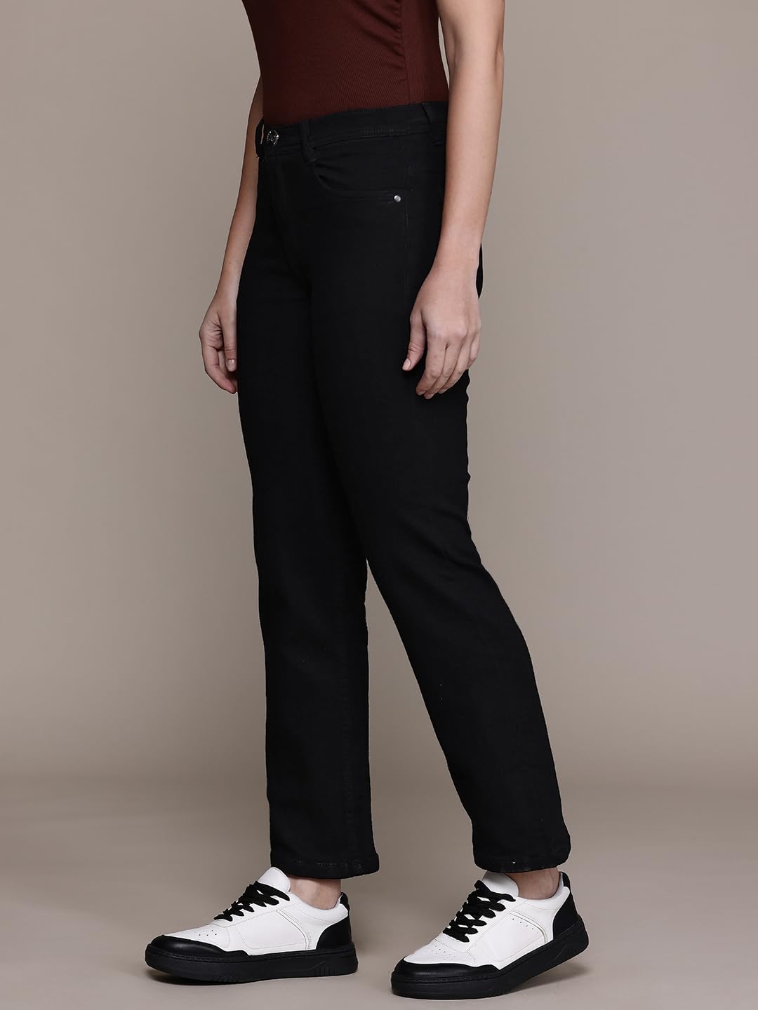 Nifty Women's Denim Jeans - Black - Image 4