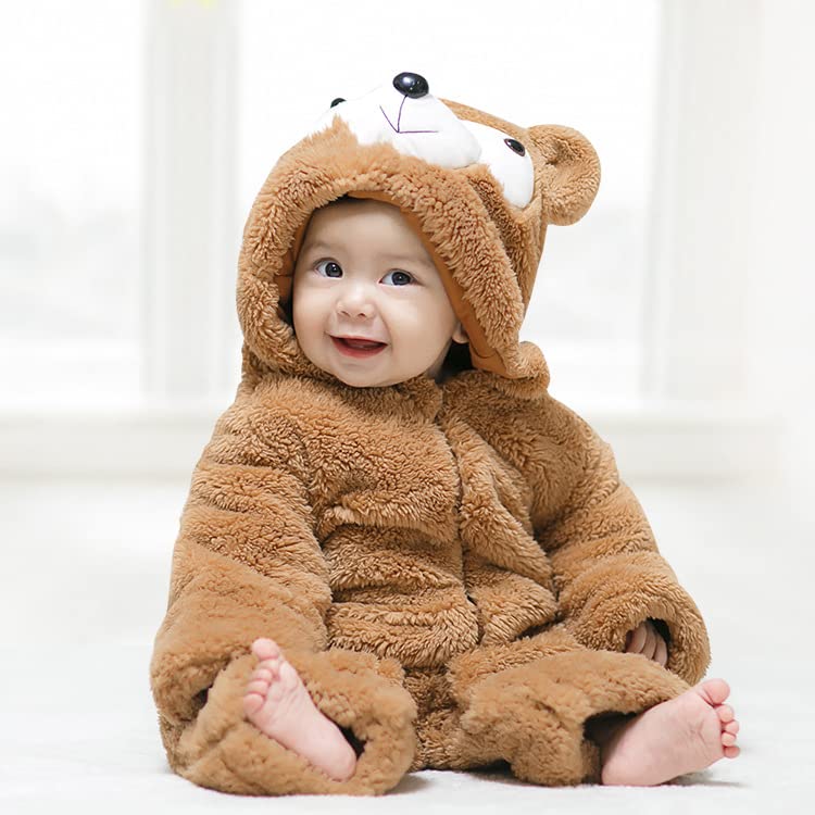 BRANDONN Unisex Baby Panda Flannel Jumpsuit - Image 3