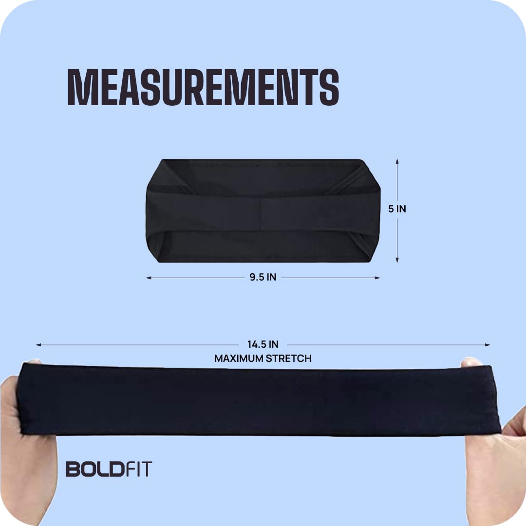 Boldfit Lycra Wide Headband for Men & Women - Image 2