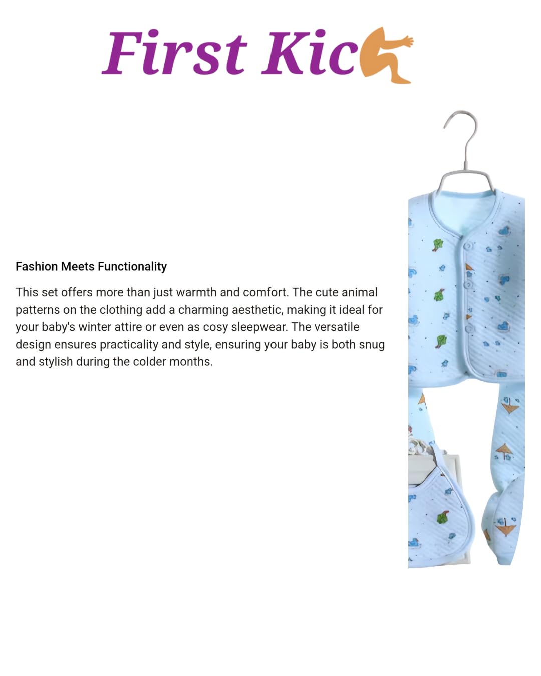 Unisex Baby Cotton Summer Suit - Image 4