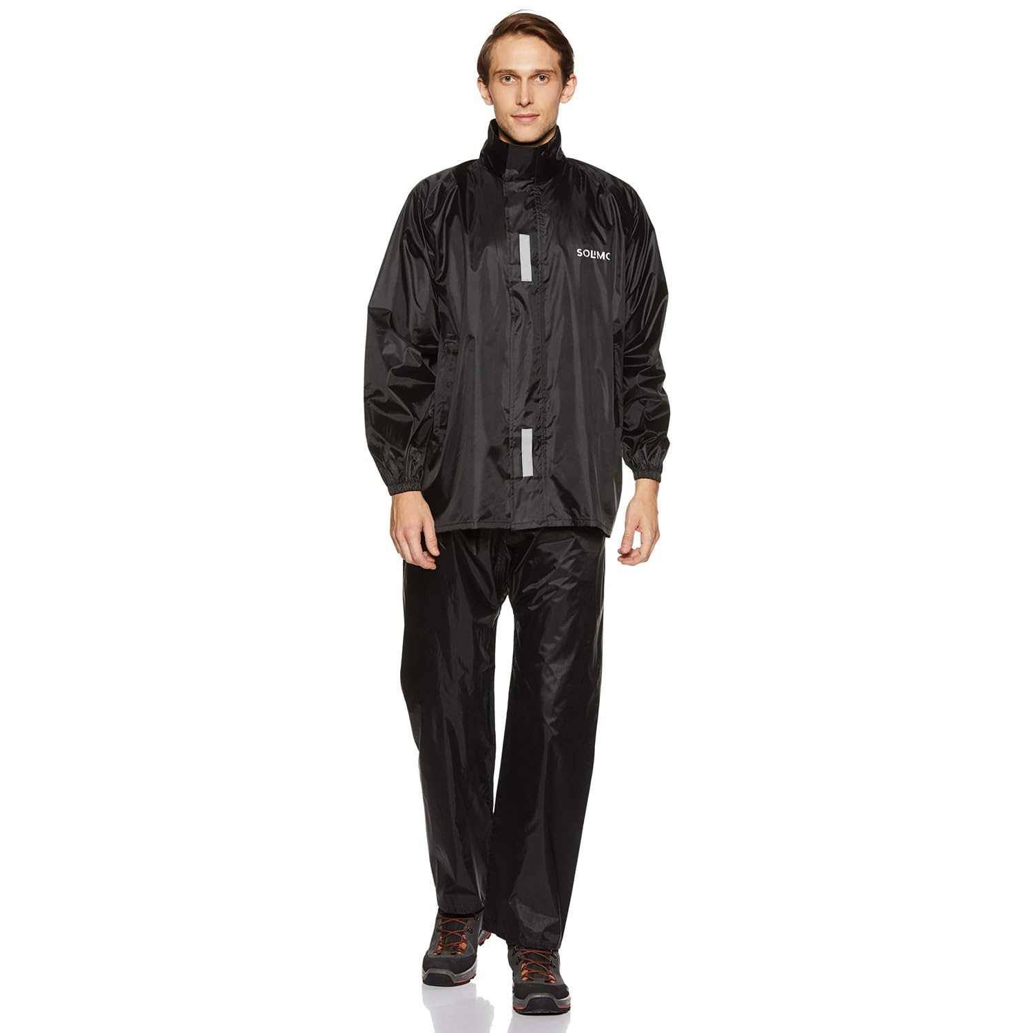 GarbGlide Waterproof Raincoat for Men - Black