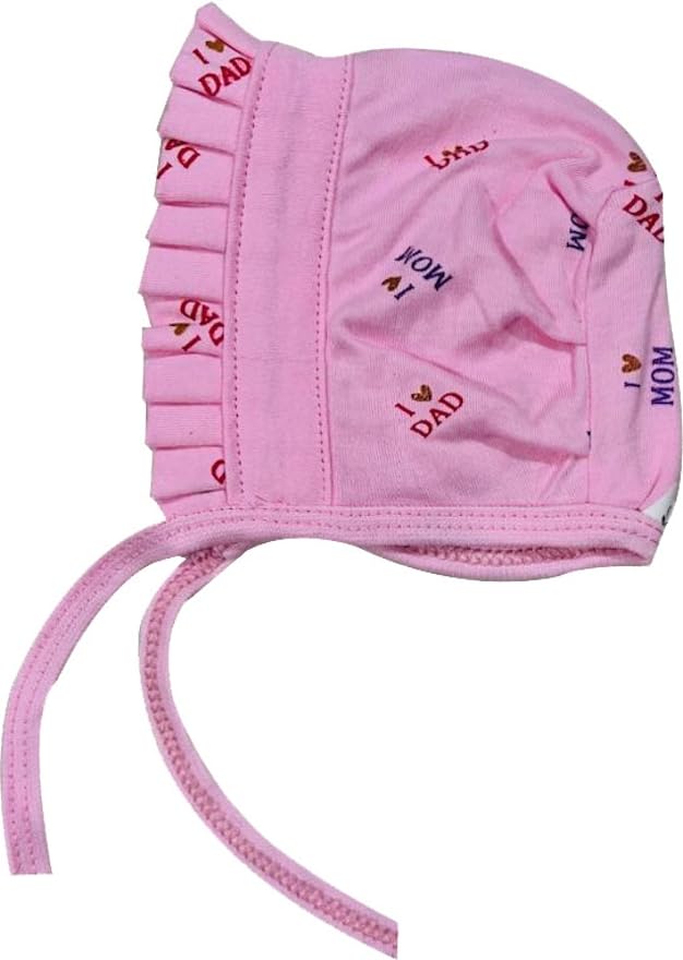 KmCho Newborn Baby Jalar Cap - Printed Cotton - Image 3