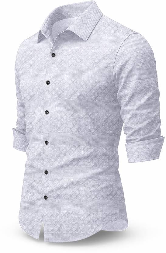 SOLY CLOTHING Men's White Linen Cotton Shirt - Image 3