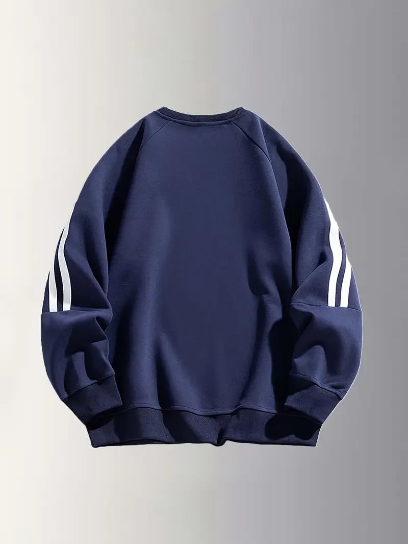 Trillion Men's Solid Sweatshirt - Navy Blue - Image 2