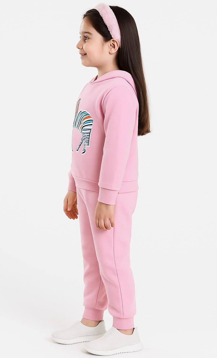 GarbGlide Kids Pink Sweatsuit Set - Image 2