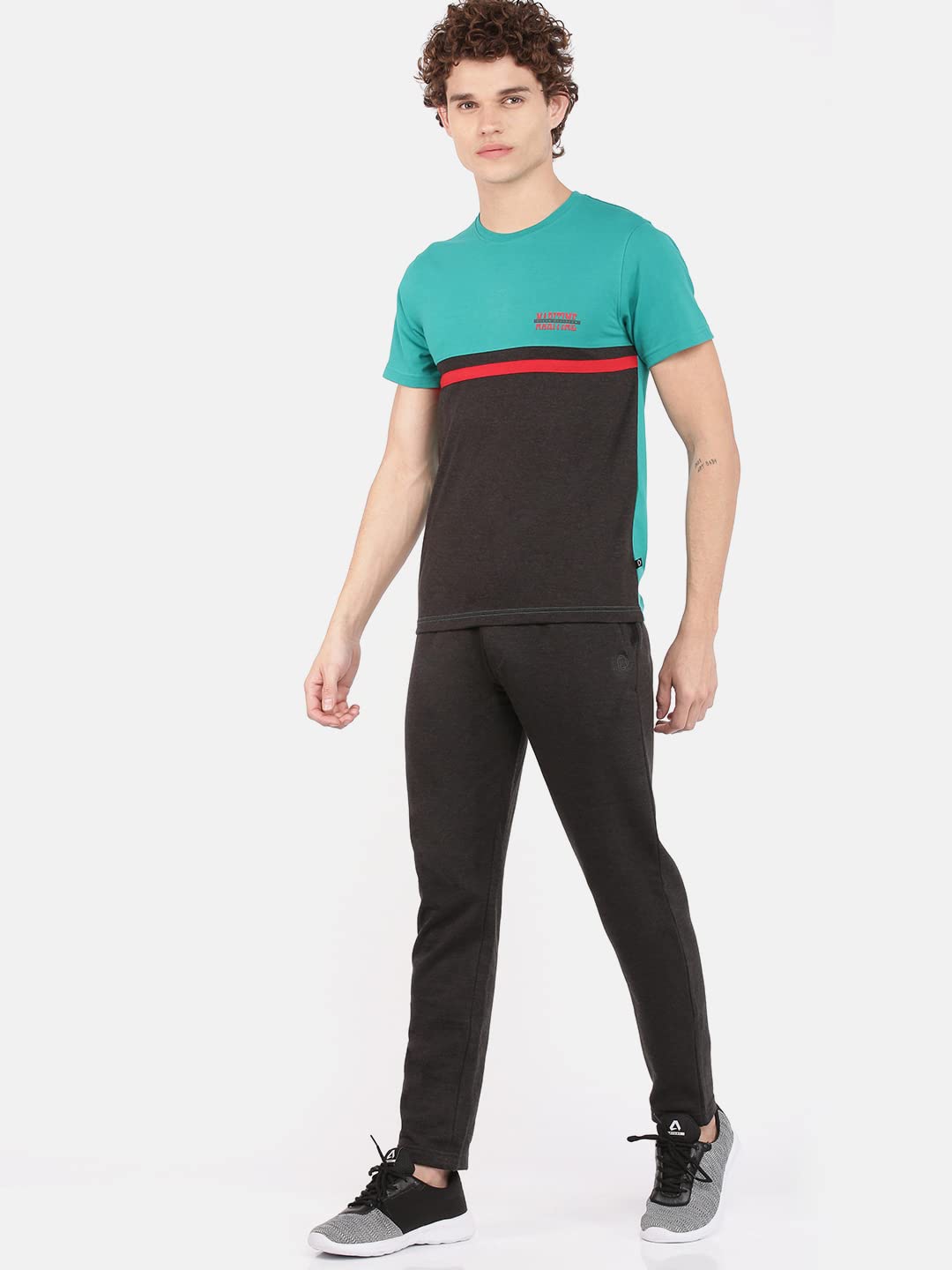 Dollar Men's Cotton Jogger Track Pants - Charcoal Melange - Image 5