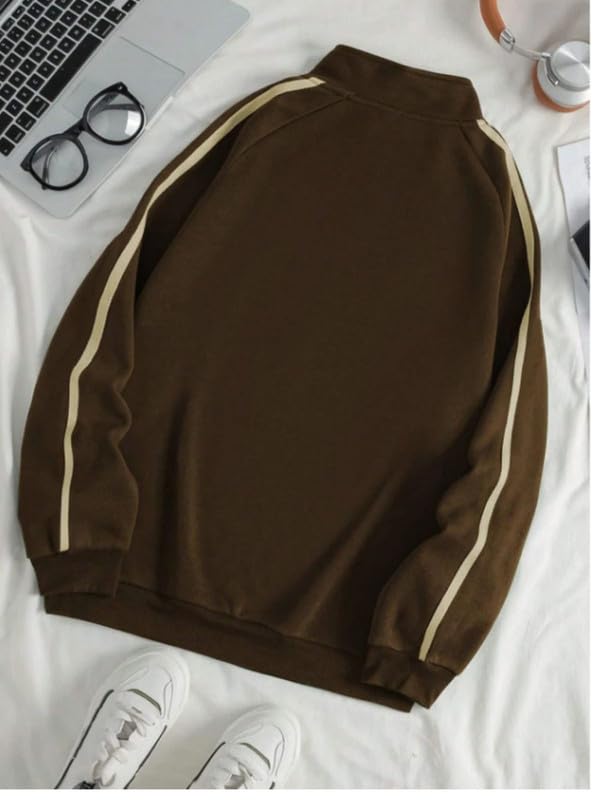 Imsa Moda Men's Chain Collar Sweatshirt - Coffee - Image 5