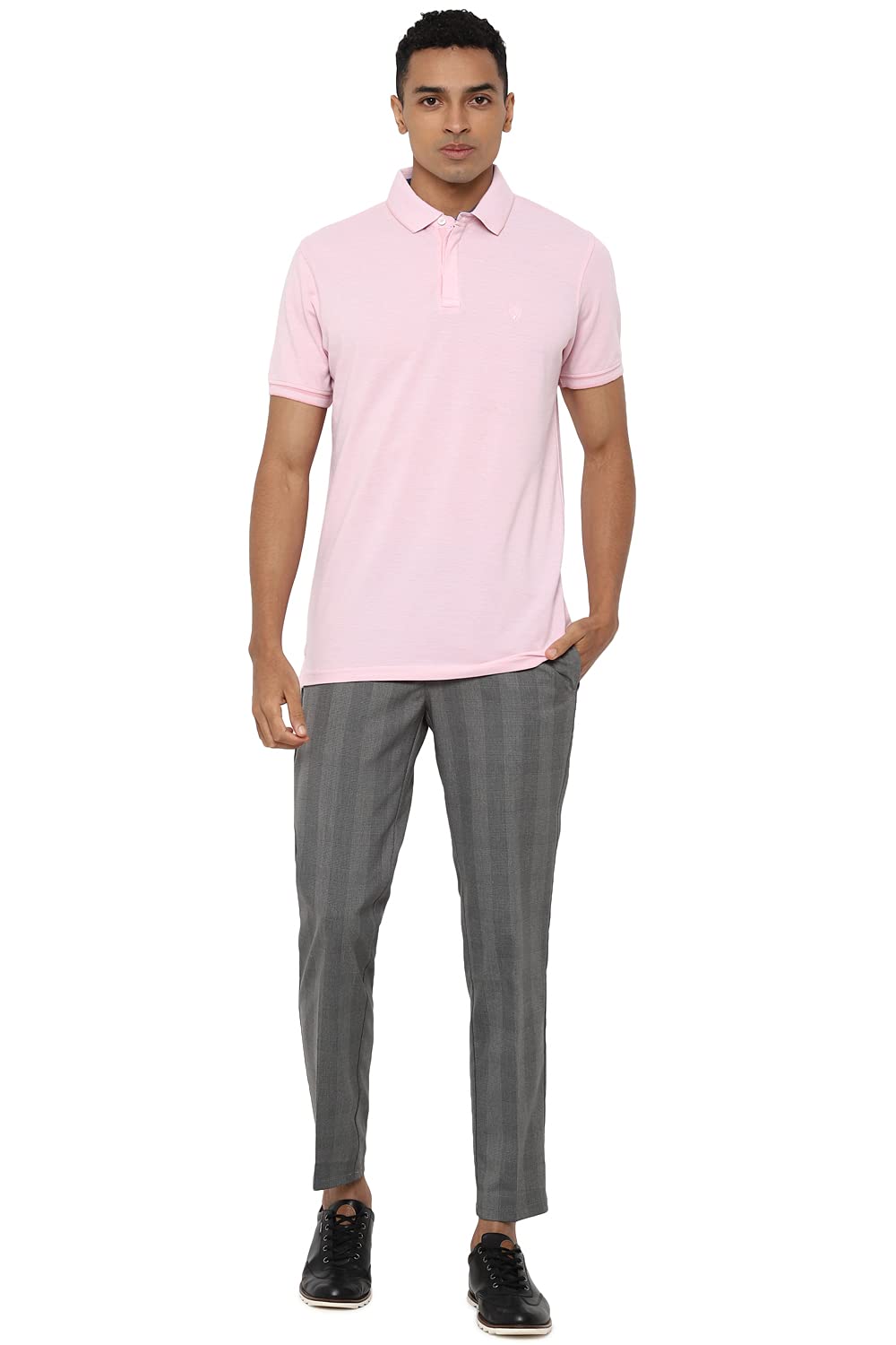 Allen Solly Men's Pink Polo Shirt - Image 5