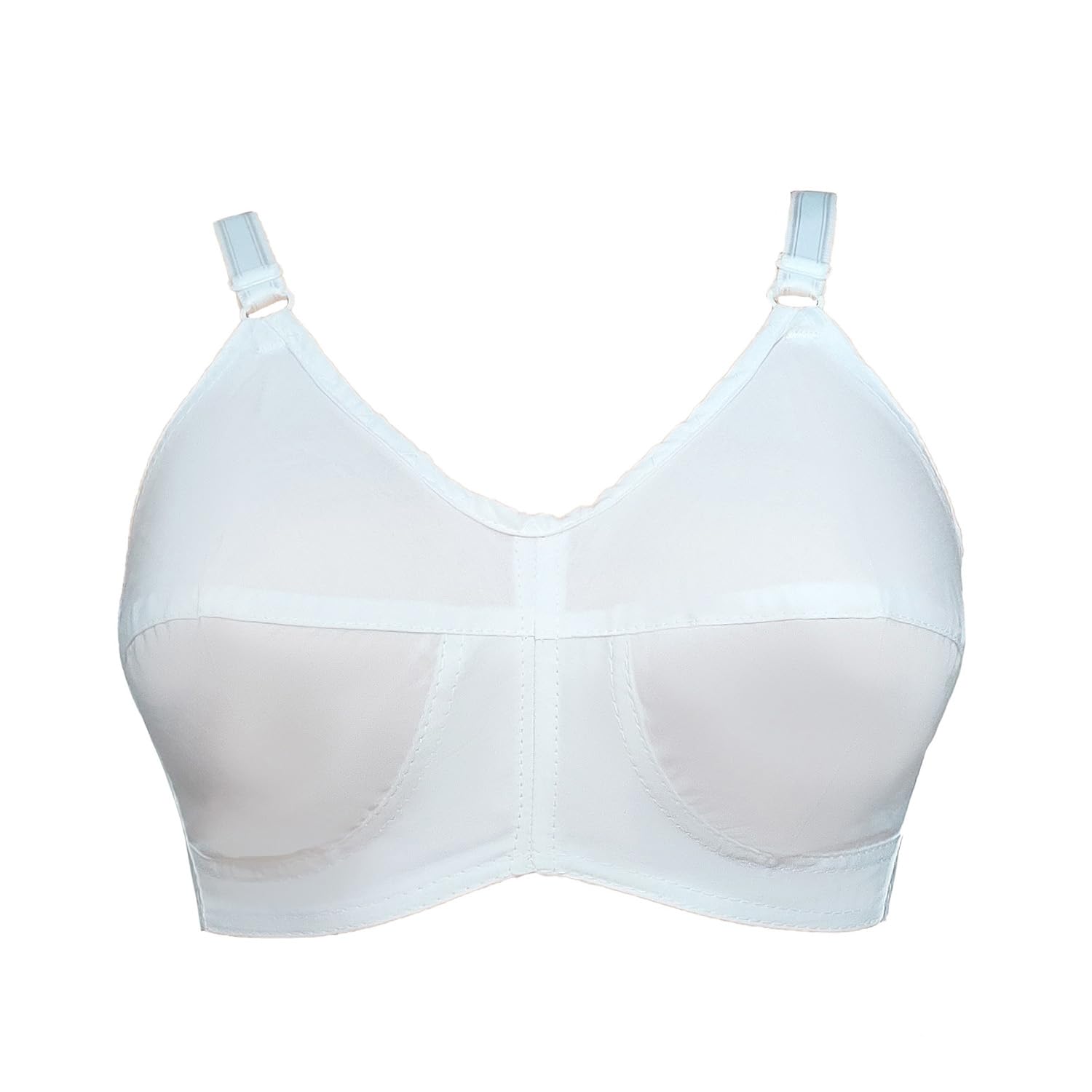 GarbGlide Women's Cotton Non Padded Bra - White - Image 2