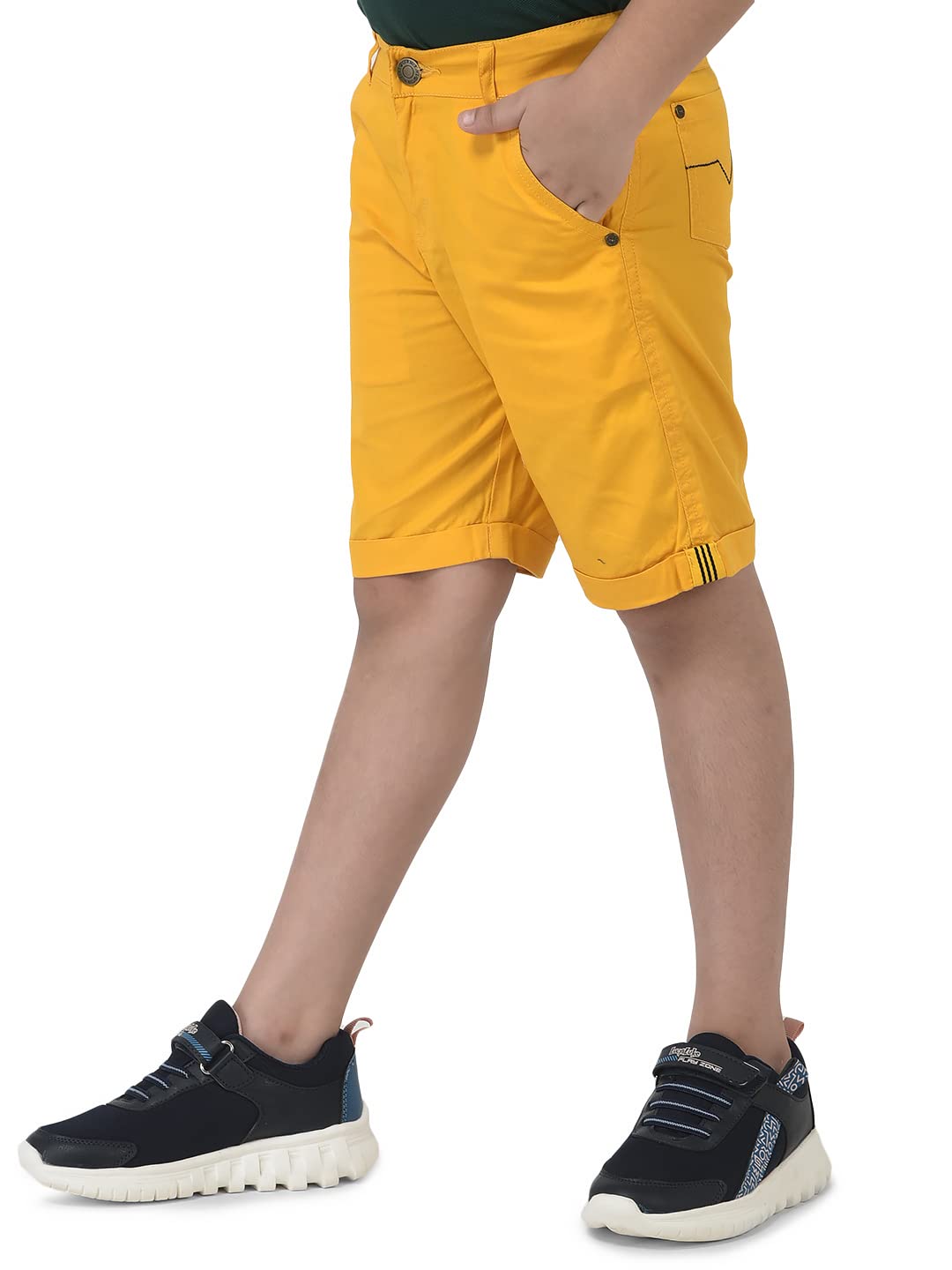 Cub McPaws Boys Cotton Blend Shorts - Yellow - Image 2