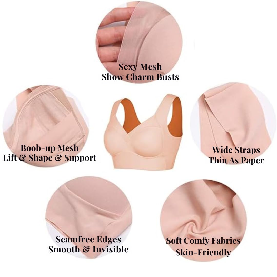 GLAMORAS Seamless Wirefree Bra for Women - Image 4