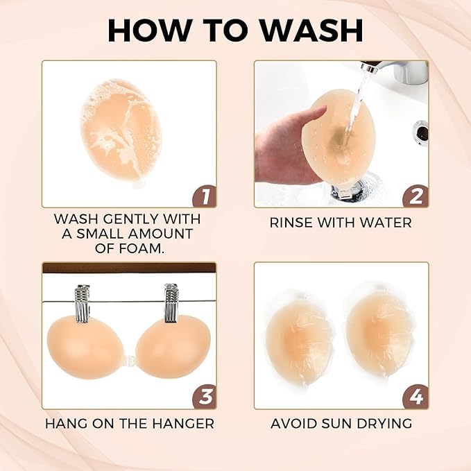 DClub Pink Strapless Adhesive Bra - Image 5