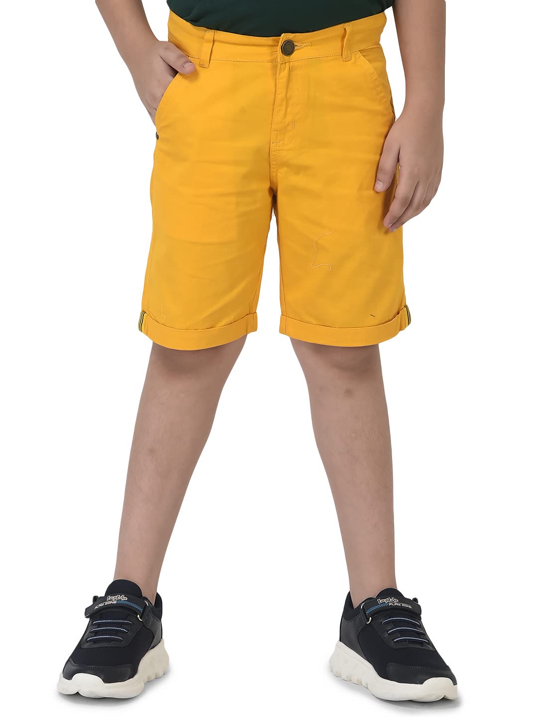 Cub McPaws Boys Cotton Blend Shorts - Yellow - Image 4