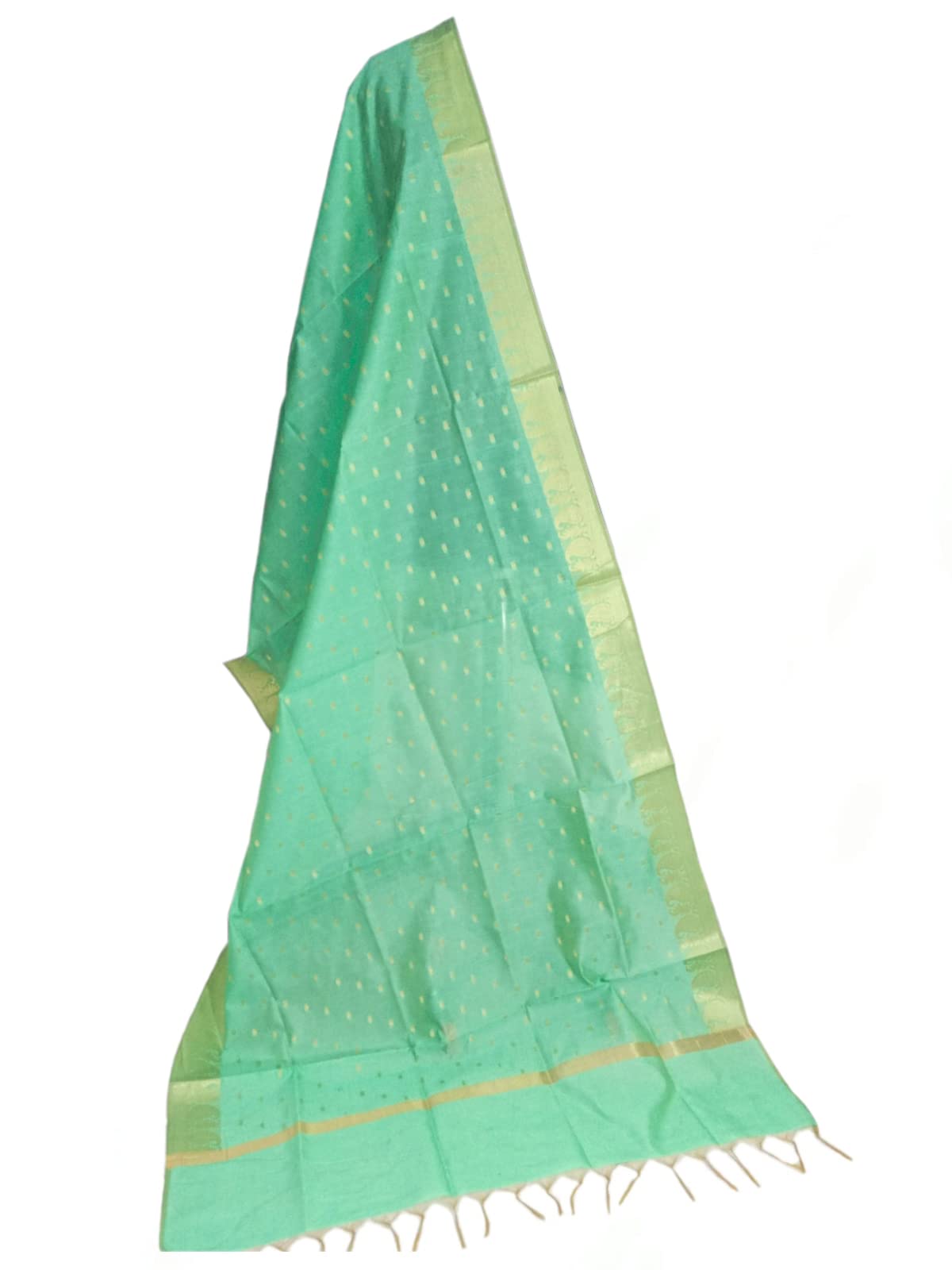 The SDF India Women's Chanderi Dupatta - Green