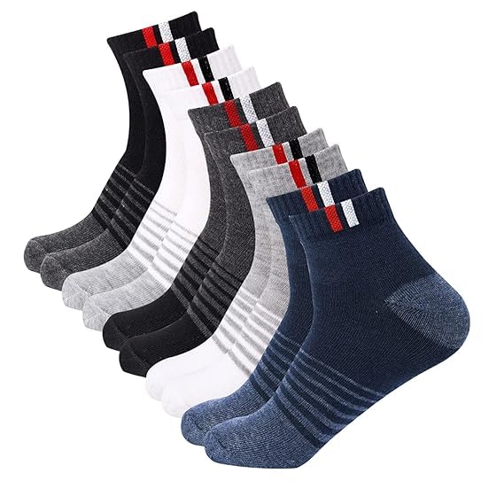 SJeware Polyester Ankle Socks for Men & Women - Multicolor