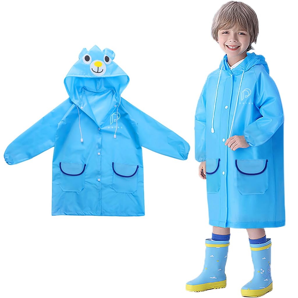 Kids Raincoat - Waterproof Poncho for Boys & Girls