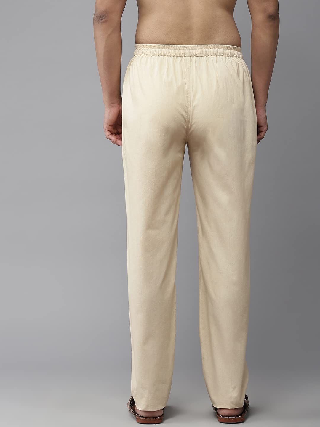 See Designs Men Pyjama - Brown Beige Cotton - Image 4