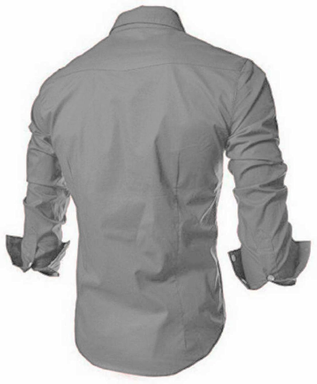 DEELMO Grey Mandarin Collar Kurta for Men - Image 5