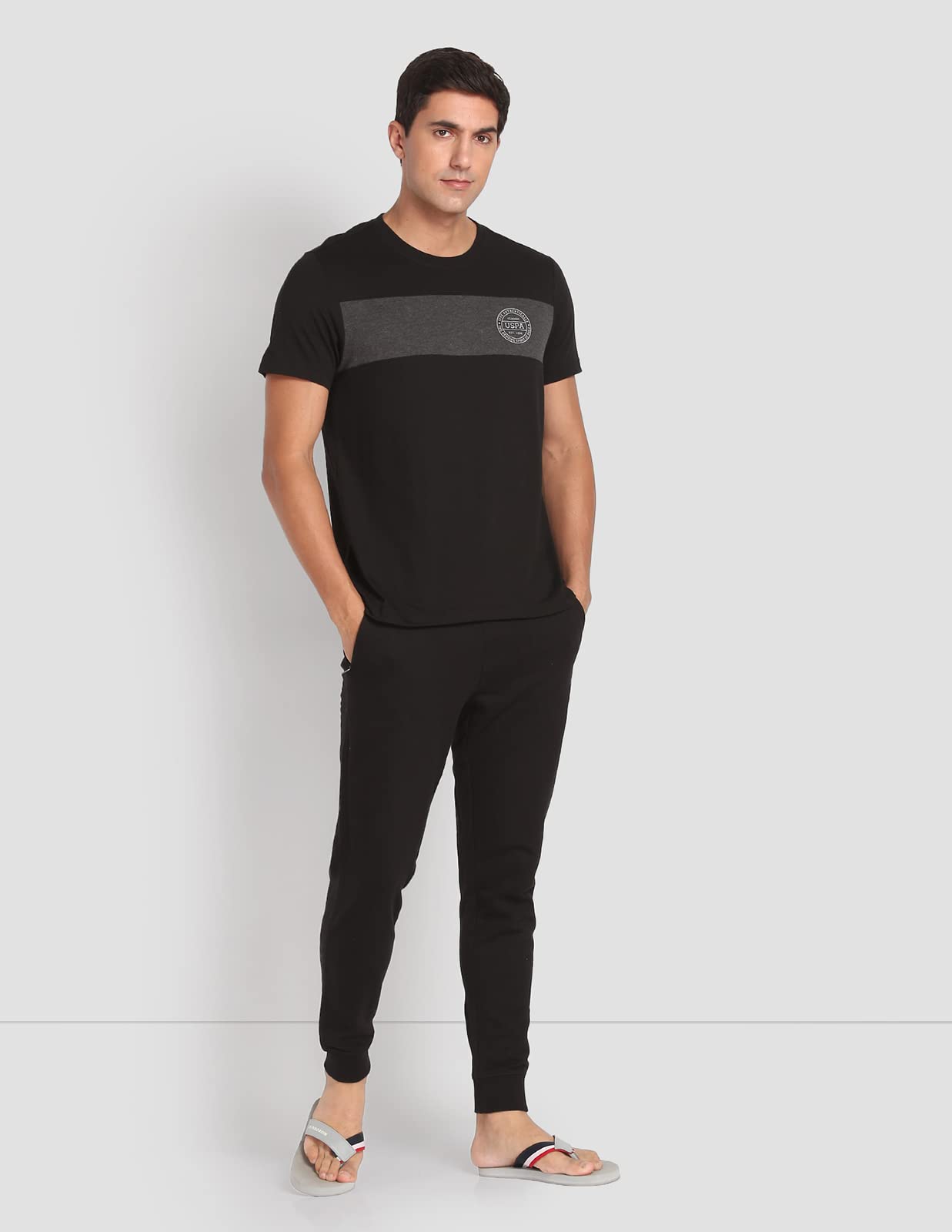 U.S. POLO ASSN. Mens Cotton Crew Neck T-Shirt - Black - Image 3