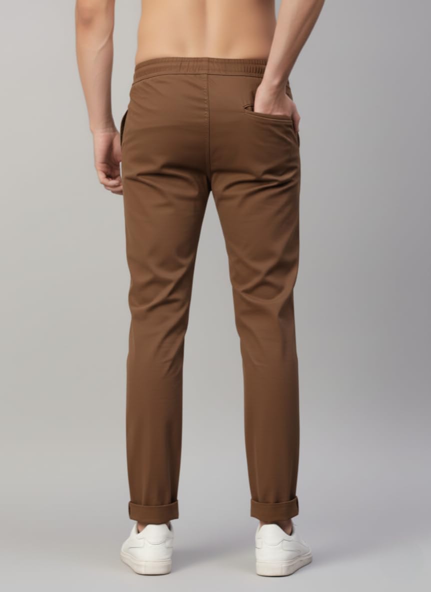 ENDEAVOUR WEAR Men's Brown Casual Trouser - Image 2