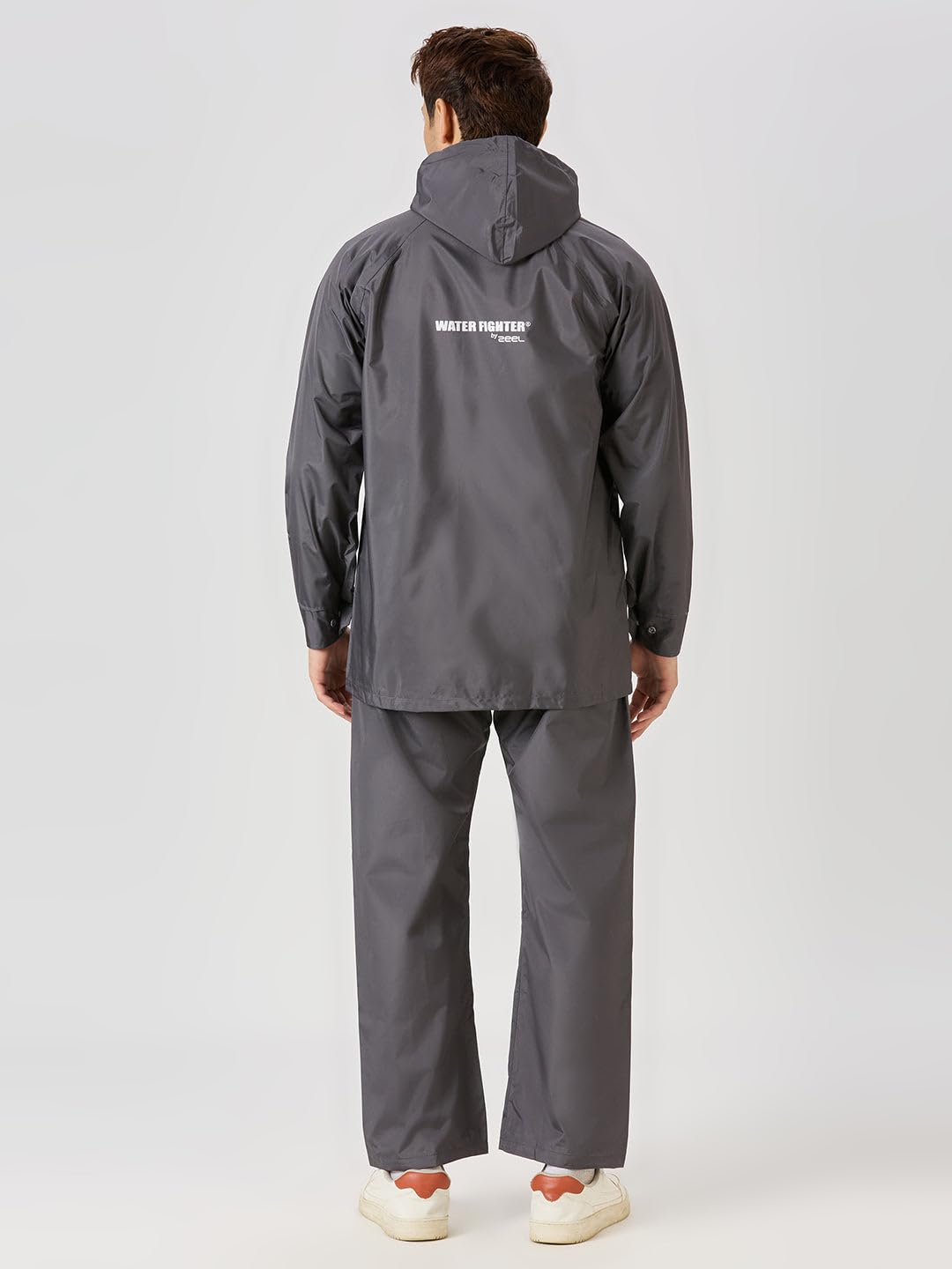 ZEEL Men's Waterproof Raincoat - Asphalt - Image 2