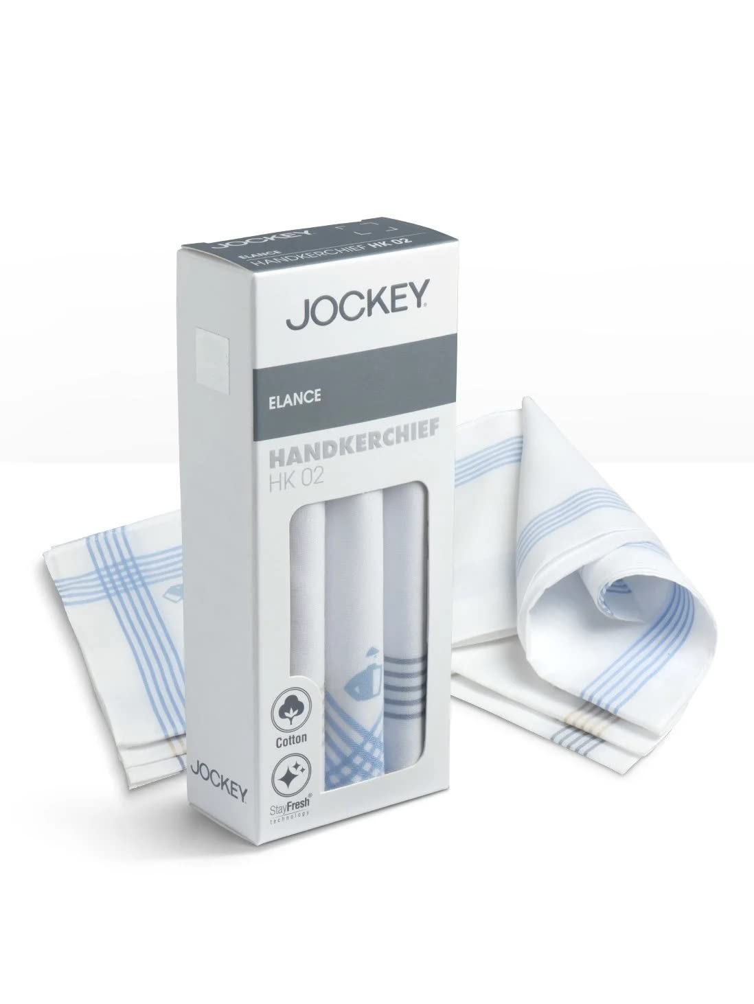 Jockey Men White Handkerchief - Image 2