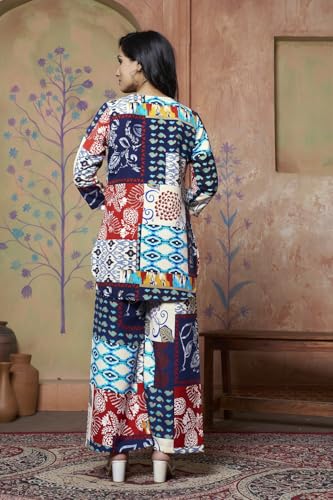 GRECIILOOKS Peach Rayon Blend Kurta for Women - Image 2