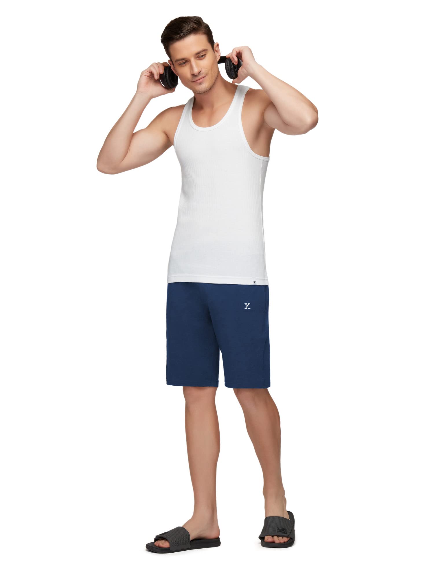 XYXX Men's Cotton Round Neck Ribbed Vest - Image 4