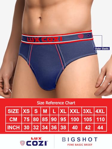 Lux Cozi Men's Cotton Brief - Assorted - Image 2