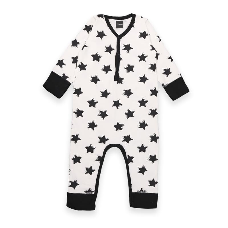 Kidbea Organic Cotton Romper Bodysuit - star elephant flower - Image 3