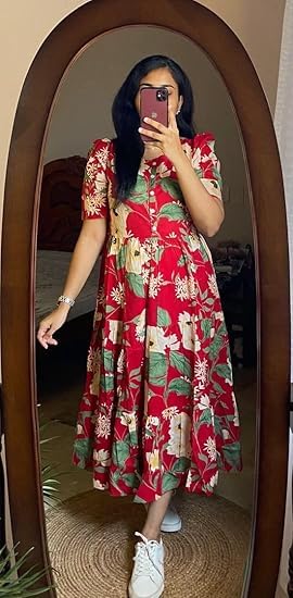 GarbGlide Women's Floral Print Rayon Anarkali Kurta - Image 3