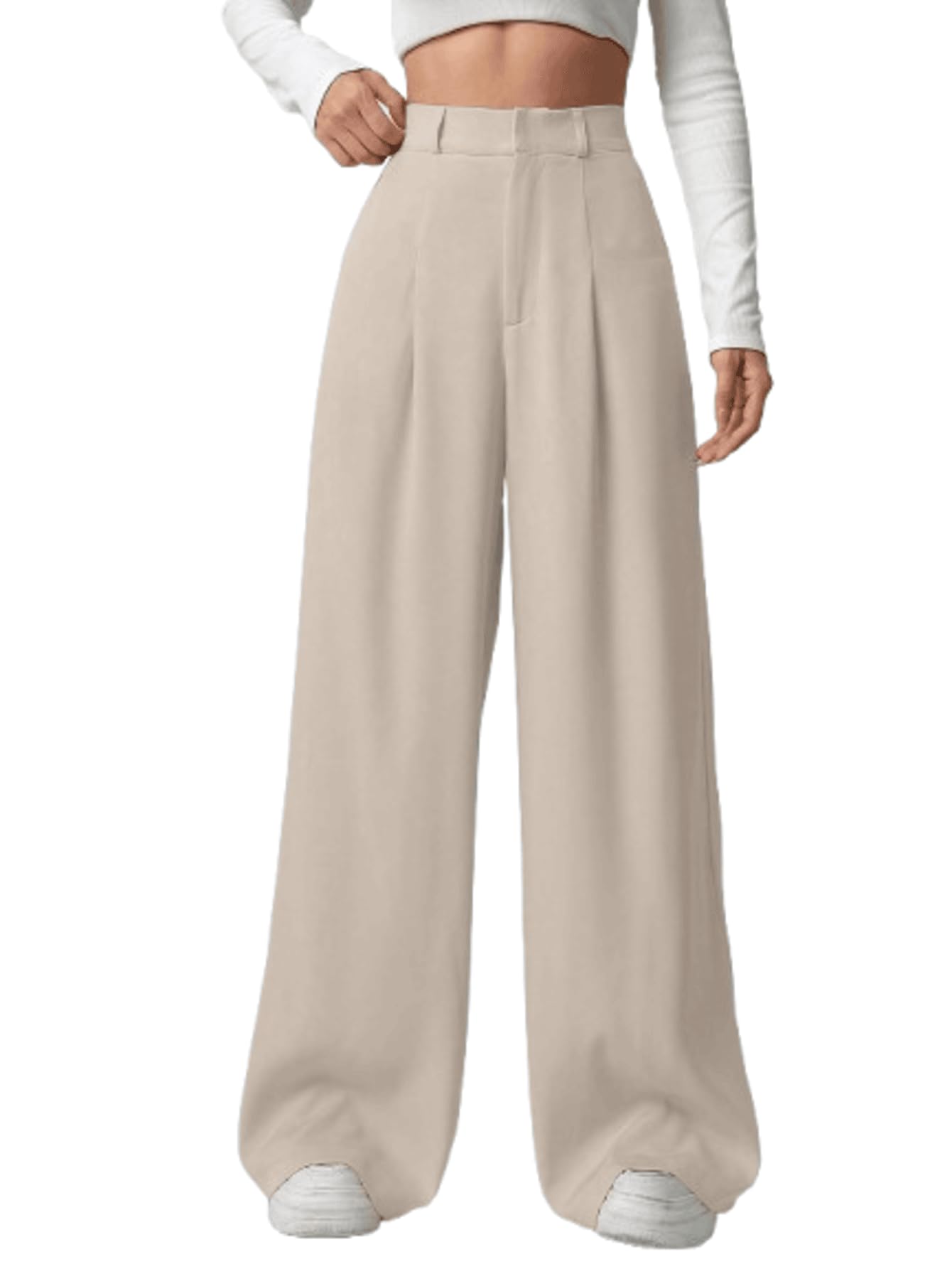 Aahwan OffWhite High Waist Trouser for Women