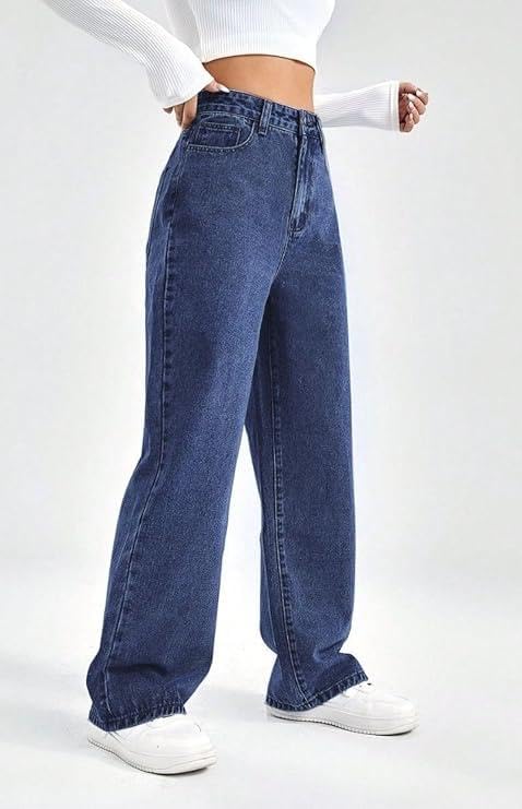 GarbGlide Women's High Waist Wide Leg Jeans - Image 2