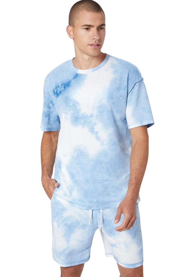 OM SAI Lycra Unisex Night Dress Tie-Dye