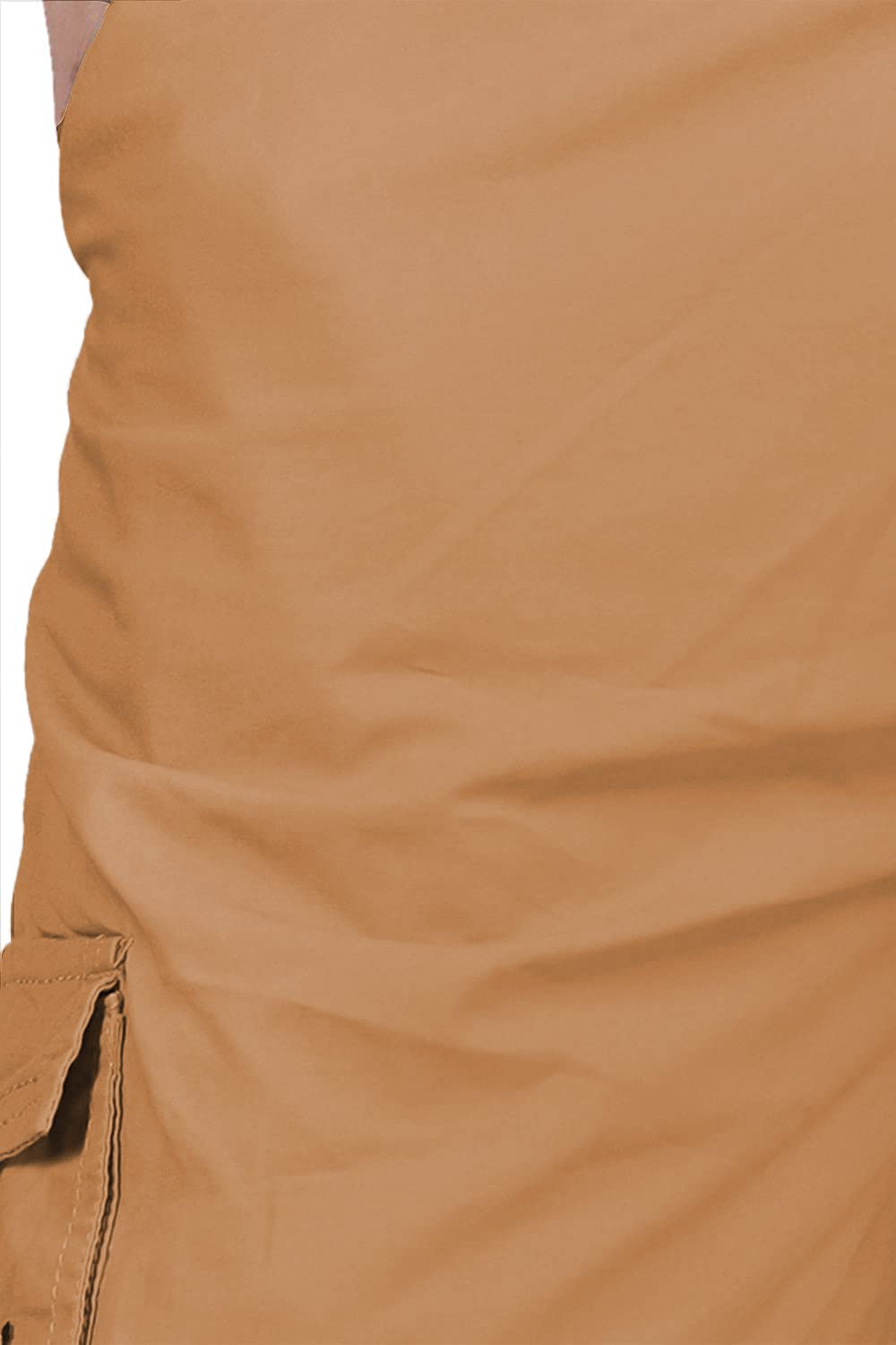 0-DEGREE Men's Camel Cargo Shorts - Image 4