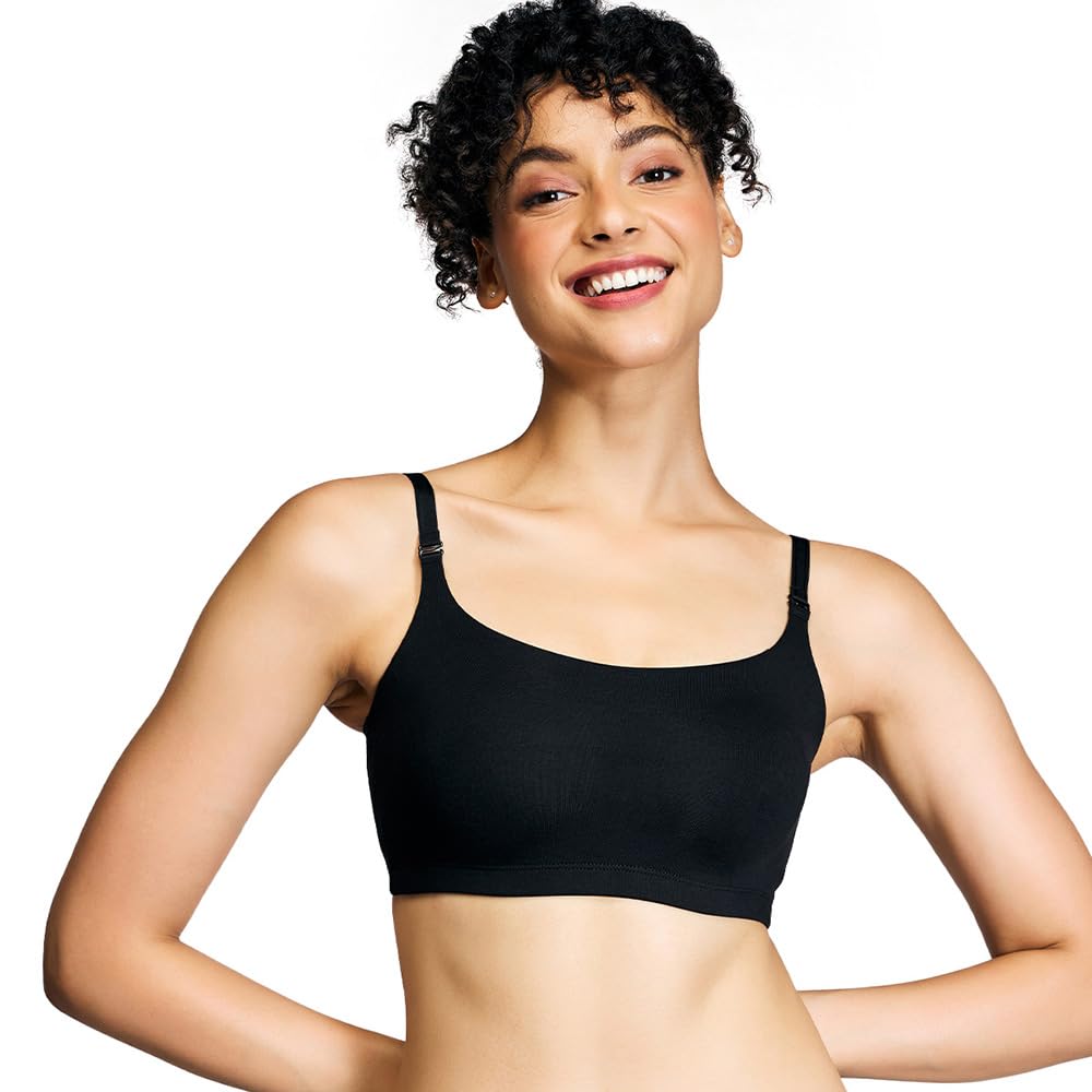 NYKD Cotton Bralette for Women - Black