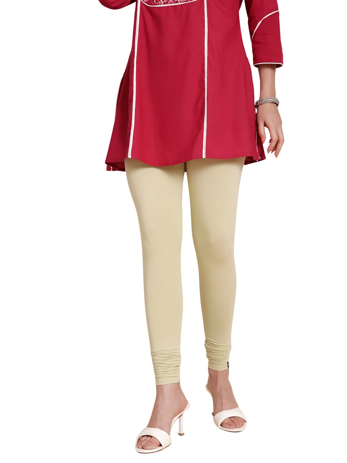 TWIN BIRDS Women's Churidar Leggings - Green Turtle