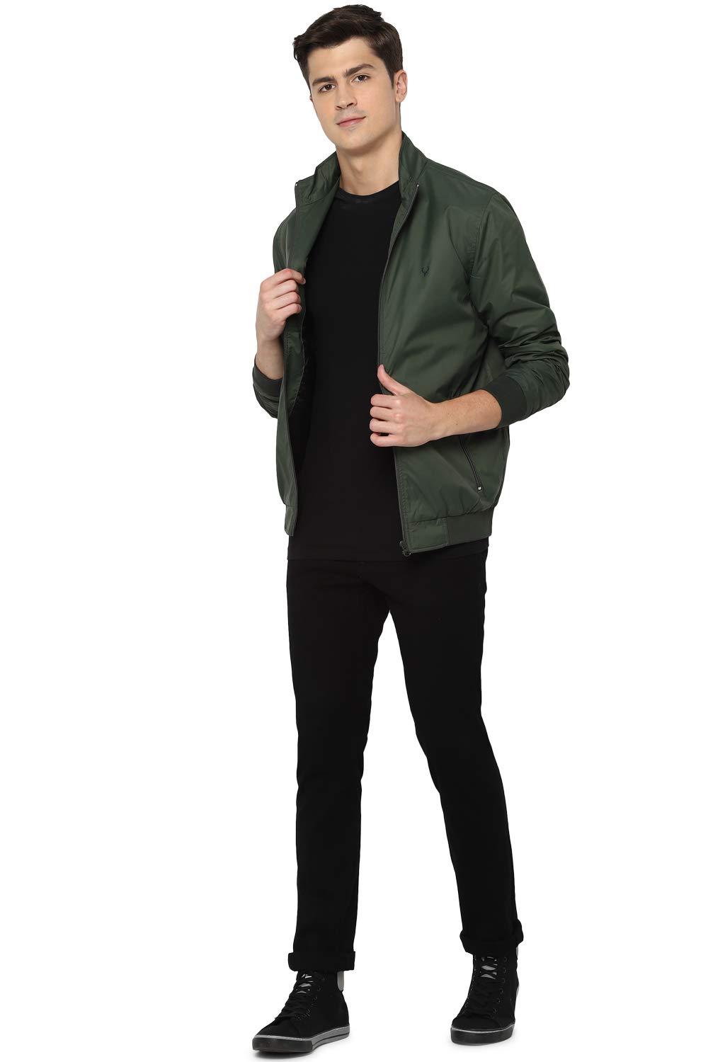 Allen Solly Men Blouson Jacket - Olive Green - Image 5