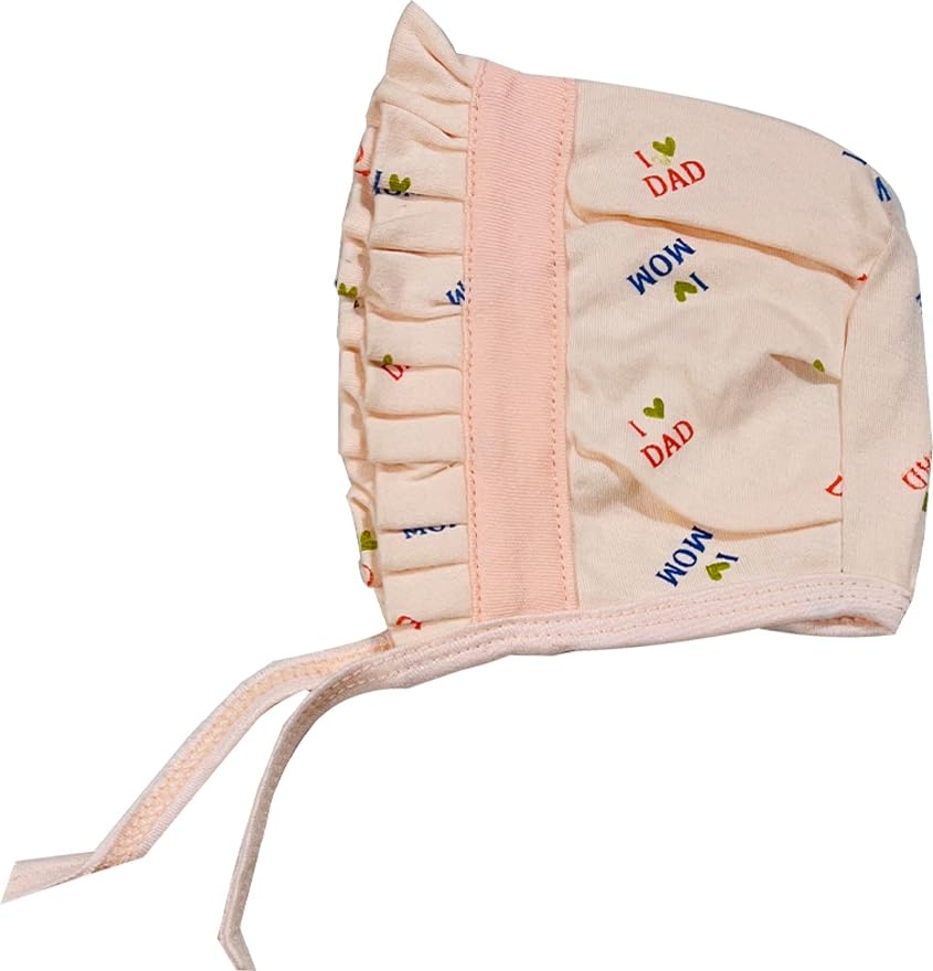 KmCho Newborn Baby Jalar Cap - Printed Cotton - Image 4