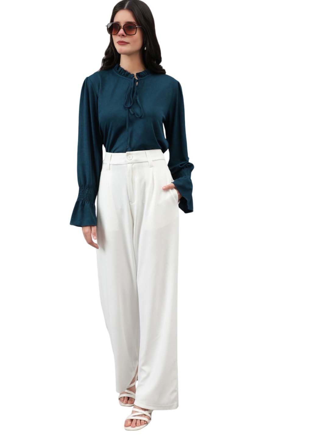 KOTTY Women's Trousers - White