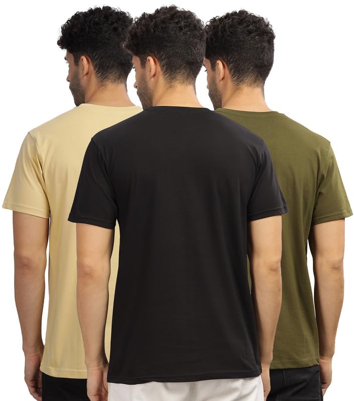 XENOVAURBAN Unisex Cotton Solid Color Tshirt - Image 3