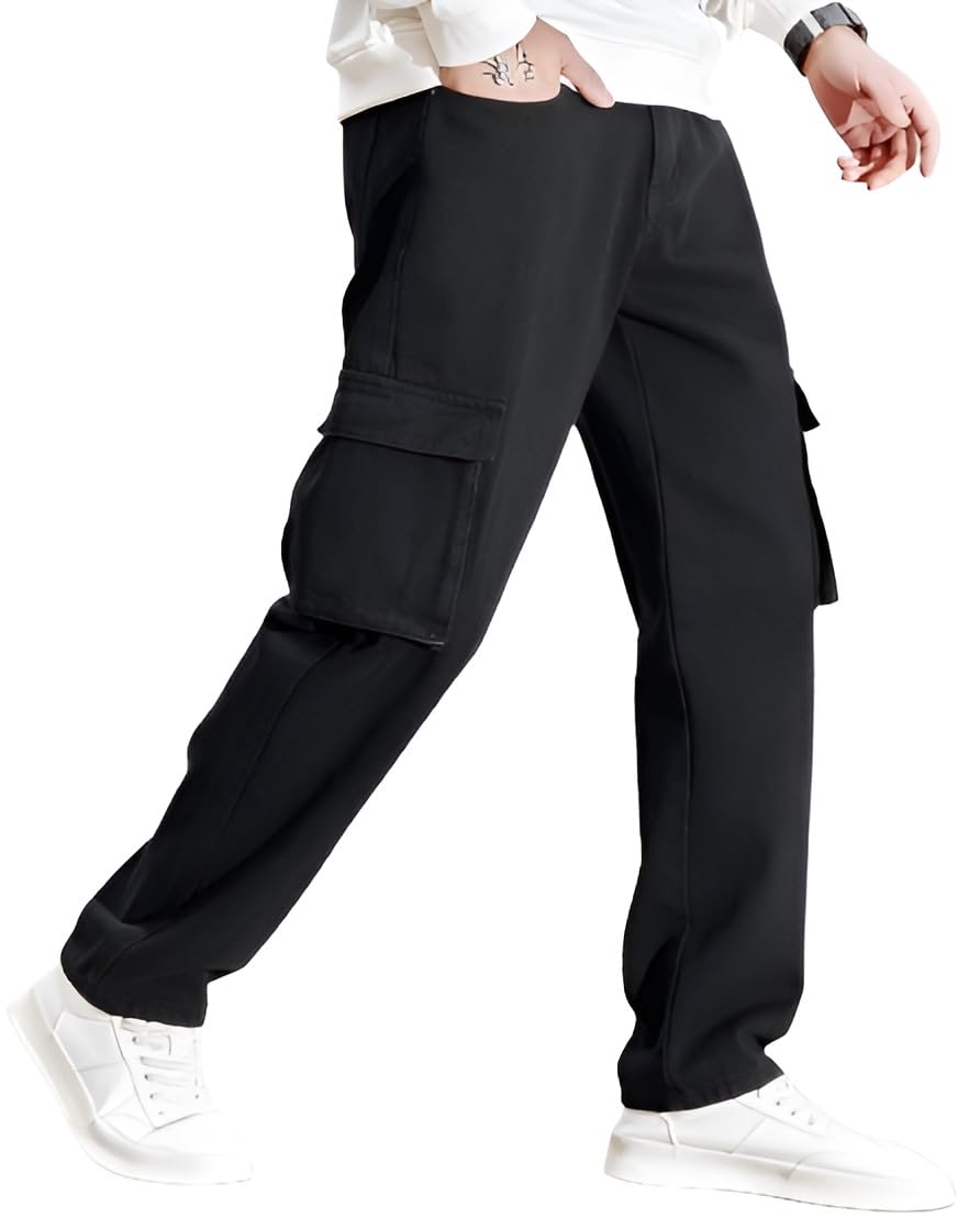 Ben Martin Men's Black Cargo Jeans