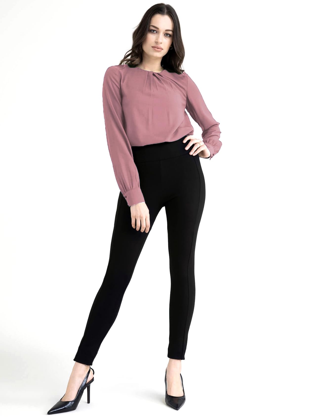 Mirana Women's Crew Neck Top - Pink, Maroon, Dark Blue & Lavender - Image 5