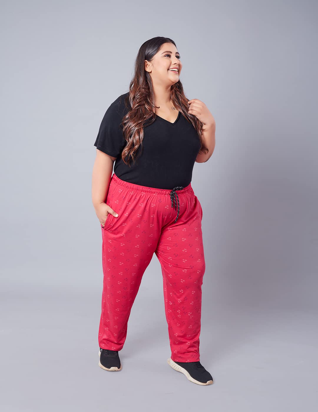 CUPID Women Printed Cotton Track Pant - Image 4