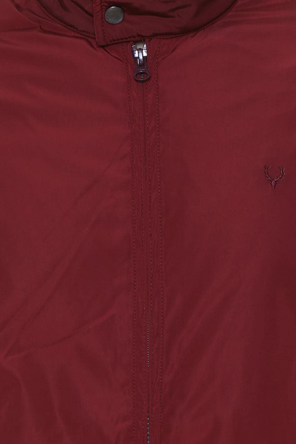 Allen Solly Men Blouson Jacket - Wine Maroon - Image 5